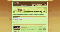 Desktop Screenshot of ameisenhaltung.de